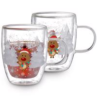 4Home Termo pohár Mug Reindeer Hot&Cool 270 ml, 2 ks