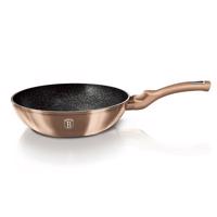 Berlingerhaus Metallic Line Rose Gold Noir BH-1891 Panvica wok s mramorovým povrchom 28 cm