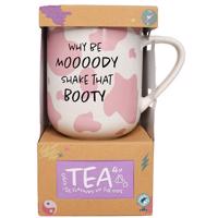 Darčeková sada hrnčeka a čaju Why be moody shake that booty