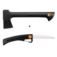 Fiskars Solid Set sekery A6 a záhradnej pílky SW16