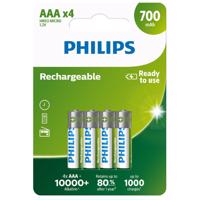 Nabíjacie batérie Philips AAA 1,2 V, 4 ks