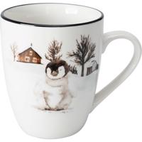 Porcelánový hrnček Winter Penguin, 320 ml