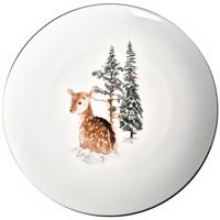 Porcelánový plytký tanier Winter Fawn, 27 x 2,6 cm