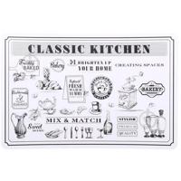 Prestieranie Kitchen biela, 43,5 x 28,5 cm, sada 4 ks