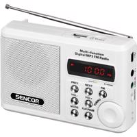 Rádio Sencor SRD 215 W s USB/MP3, biele