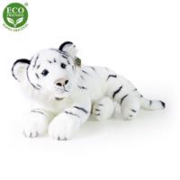 Rappa Plyšový tiger biely, 60 cm ECO-FRIENDLY