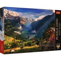 Trefl Puzzle Premium Plus Photo Odyssey: Údolie Lauterbrunnen, 1000 dielikov