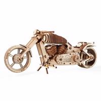 Ugears 3D drevené mechanické puzzle VM-02 Motorka (chopper)