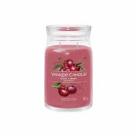 Yankee Candle vonná sviečka Signature v skle veľká Black Cherry, 567 g